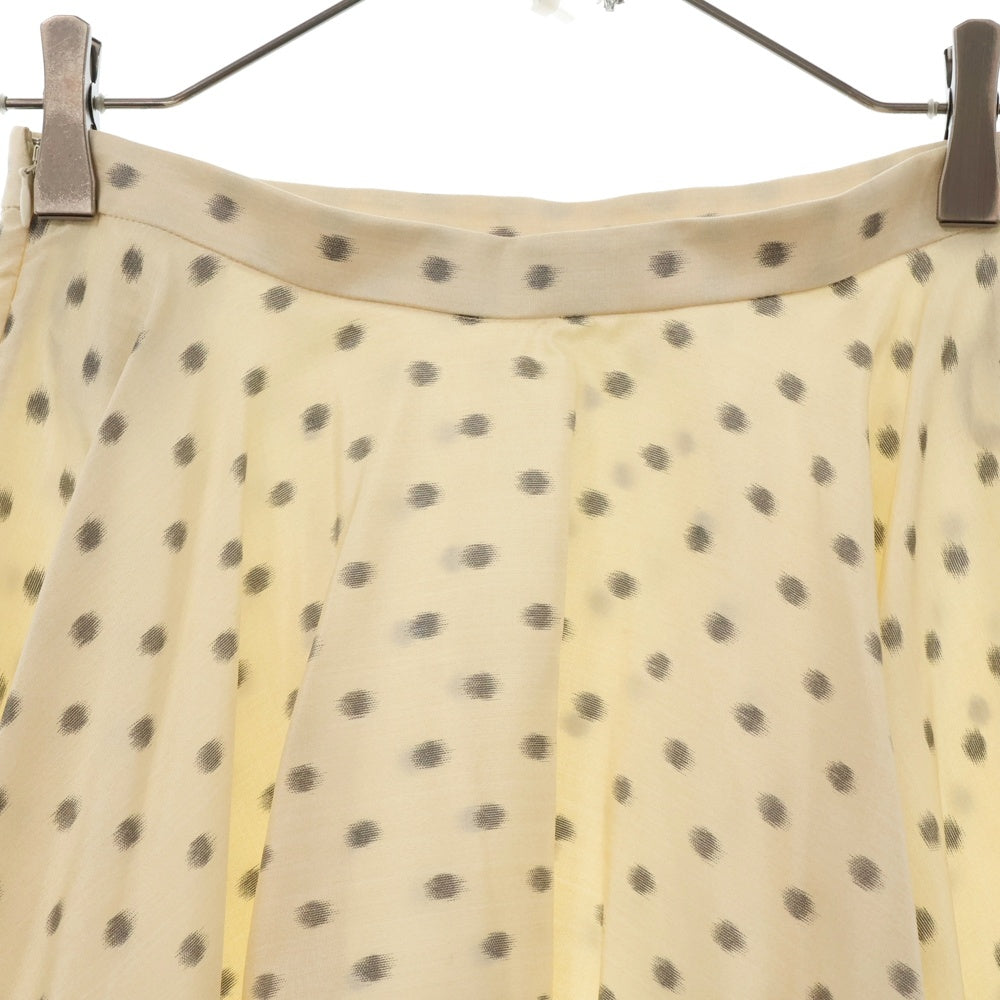 Christian Dior(クリスチャンディオール) 19SS かすれドット柄 シルク ロングスカート ベージュ レディース 911J23A6810