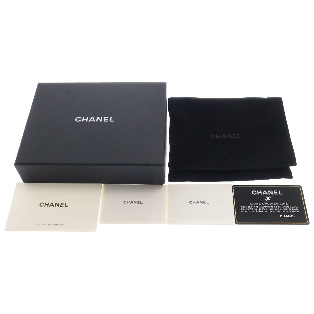 CHANEL(シャネル) マトラッセ クラシック スモール フラップ キャビアスキン ウォレット 三つ折り財布 イエロー レディース AP0230 26番台