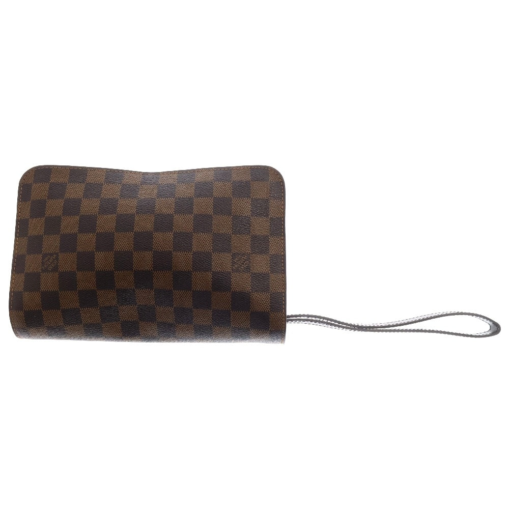 LOUIS VUITTON(ルイヴィトン) ダミエ サンルイ レザー セカンド クラッチバッグ ブラウン N51993 SN1142