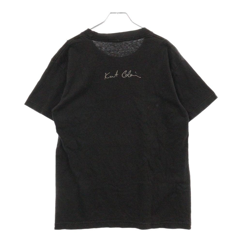 VINTAGE(ヴィンテージ) 90s NIRVANA 1998 KURT COBAIN MEMORIAL FACE カートコバーン 半袖Tシャツ ブラック