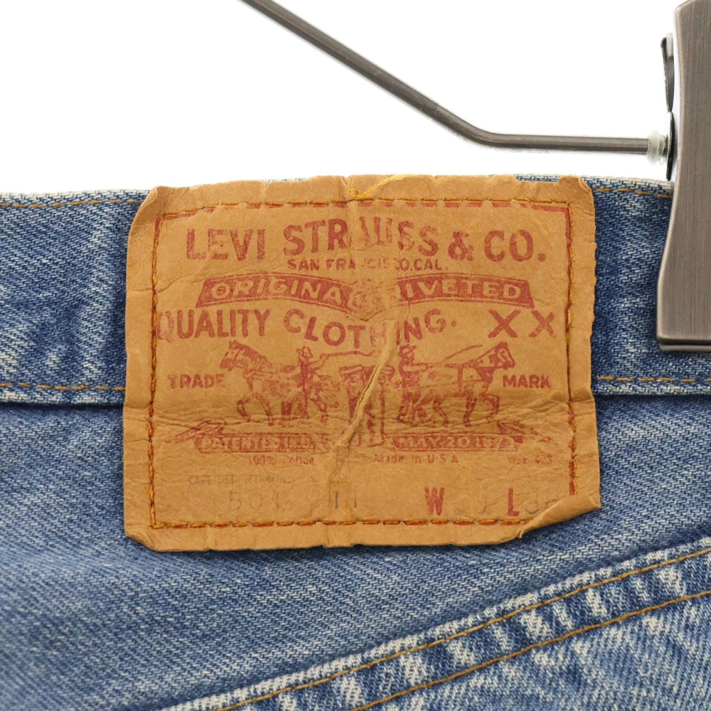Levi's(リーバイス) 70S VINTAGE 501 ヴィンテージ 66後期 ボタン裏6 ブランクタブ 紙パッチ 赤耳 ボタンフライ デニムパンツ インディゴ