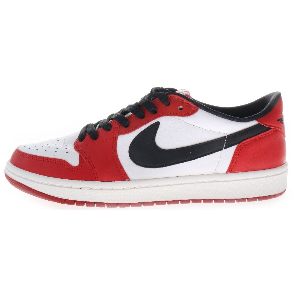 NIKE(ナイキ) 【観賞用 2015年製】 AIR JORDAN 1 LOW RETRO LOW CHICAGO エア ジョーダン シカゴ ローカットスニーカー ホワイト/レッド US9/27cm 705329‐600