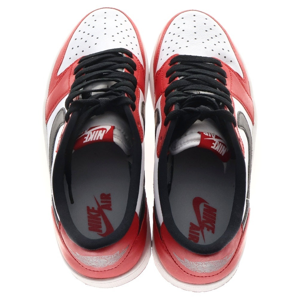 NIKE(ナイキ) 【観賞用 2015年製】 AIR JORDAN 1 LOW RETRO LOW CHICAGO エア ジョーダン シカゴ ローカットスニーカー ホワイト/レッド US9/27cm 705329‐600