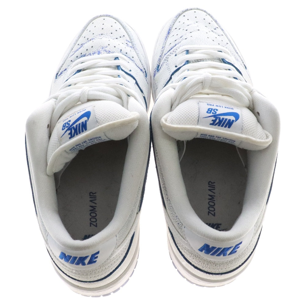 NIKE SB(ナイキエスビー) DUNK LOW PRO PRM SB ダンクロー ポースリン ローカットスニーカー ホワイト/ブルー US10/28cm CJ6884-100