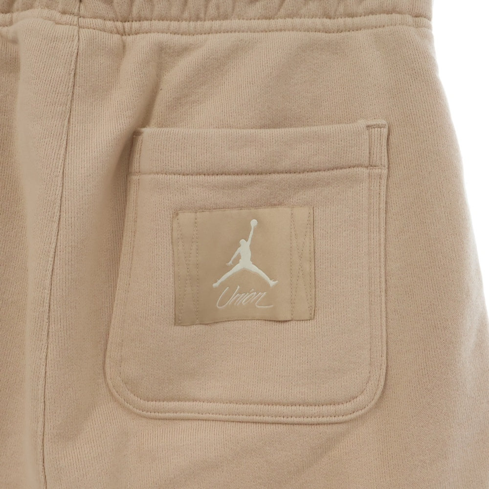 NIKE(ナイキ) 23SS ×UNION M J UNION FLC PANT ユニオン ロゴプリント コットンスウェットパンツ ベージュ DV7336-296