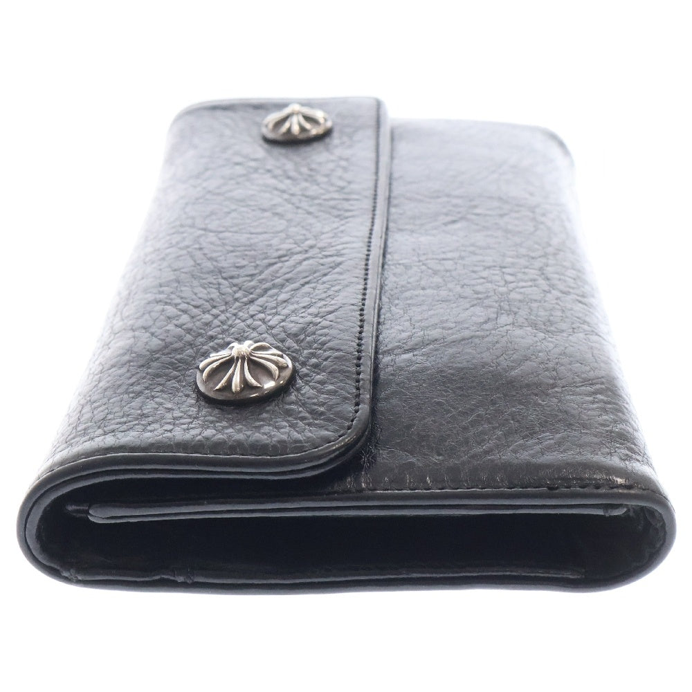 CHROME HEARTS(クロムハーツ) WAVE ウェーブ レザーウォレット 財布 ブラック BCA375