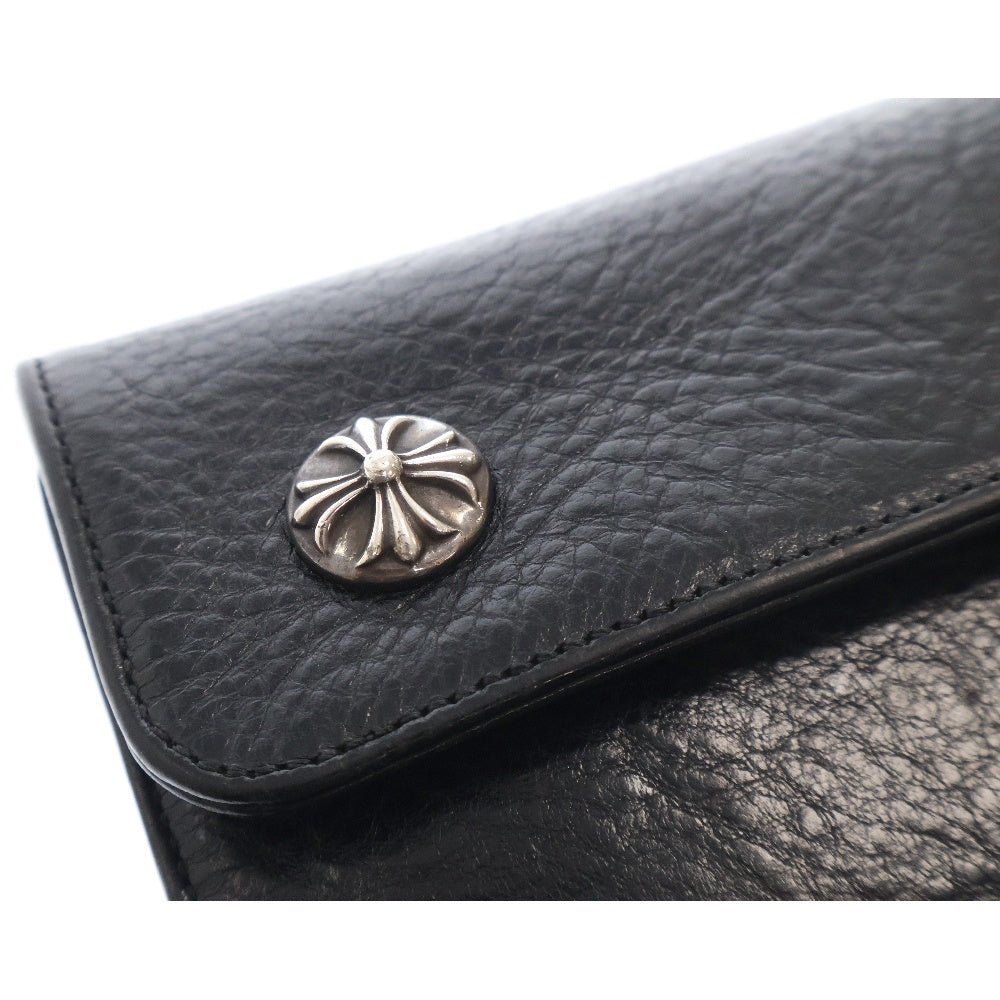 CHROME HEARTS(クロムハーツ) WAVE ウェーブ レザーウォレット 財布 ブラック BCA375