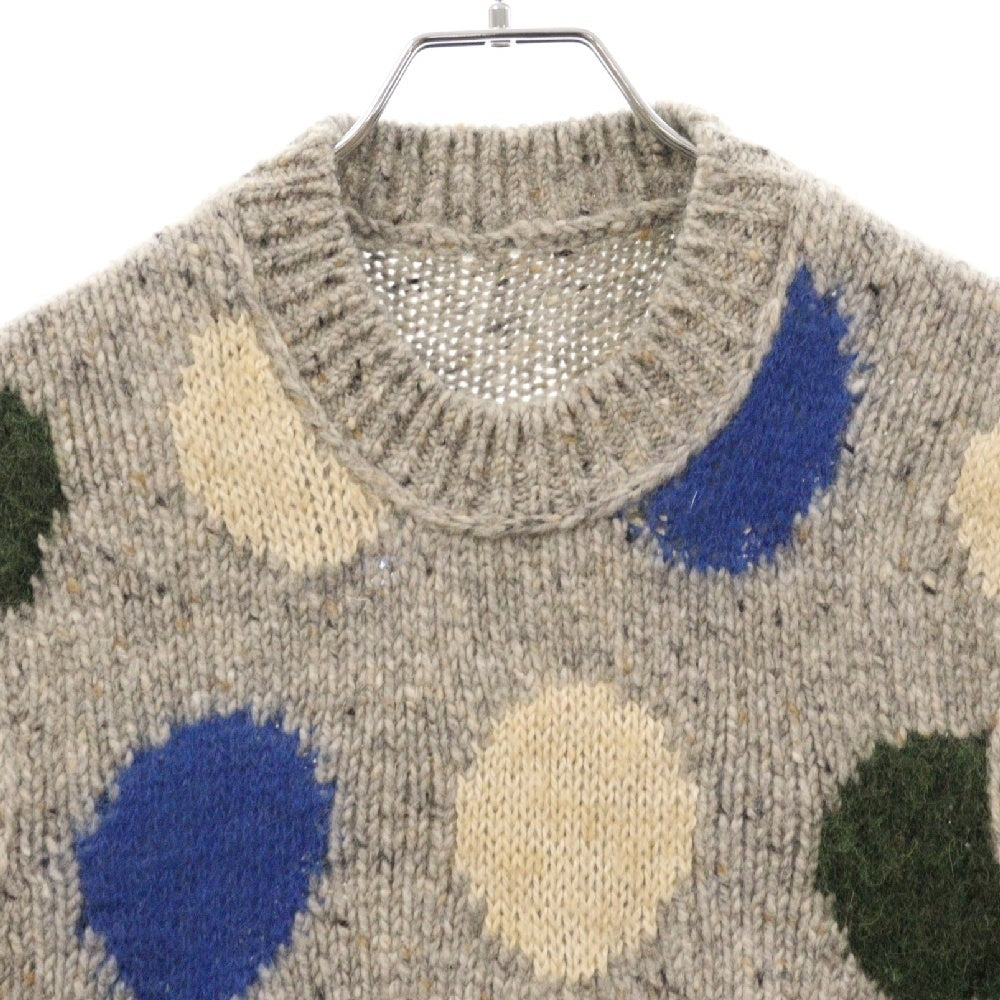 Acne Studios(アクネ ストゥディオズ) HEAVY WEIGHT SMALL WOOL KNIT VEST ヘビーウェイト スモールウールニットベスト グレー/マルチ FN-MN-KNIT000277
