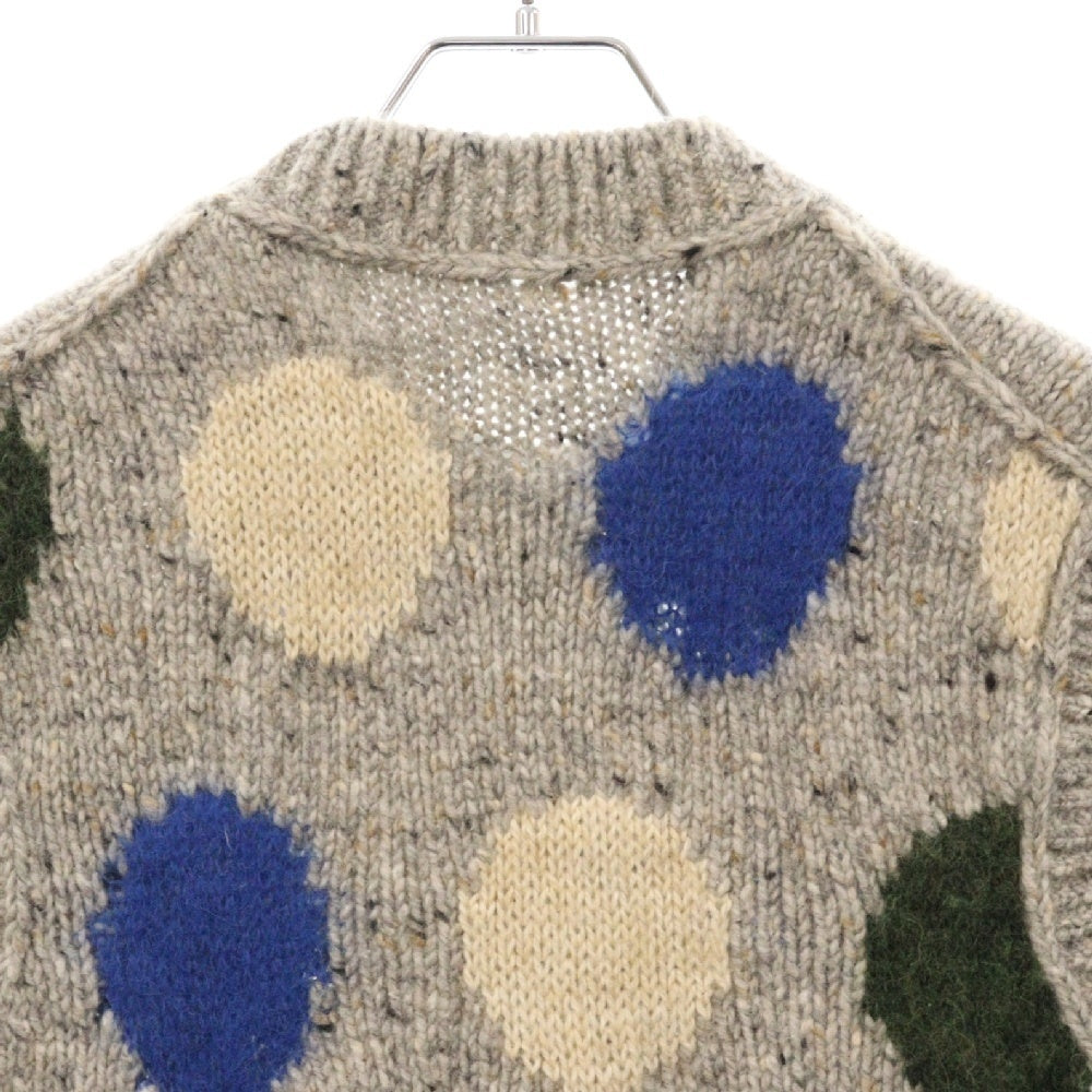 Acne Studios(アクネ ストゥディオズ) HEAVY WEIGHT SMALL WOOL KNIT VEST ヘビーウェイト スモールウールニットベスト グレー/マルチ FN-MN-KNIT000277