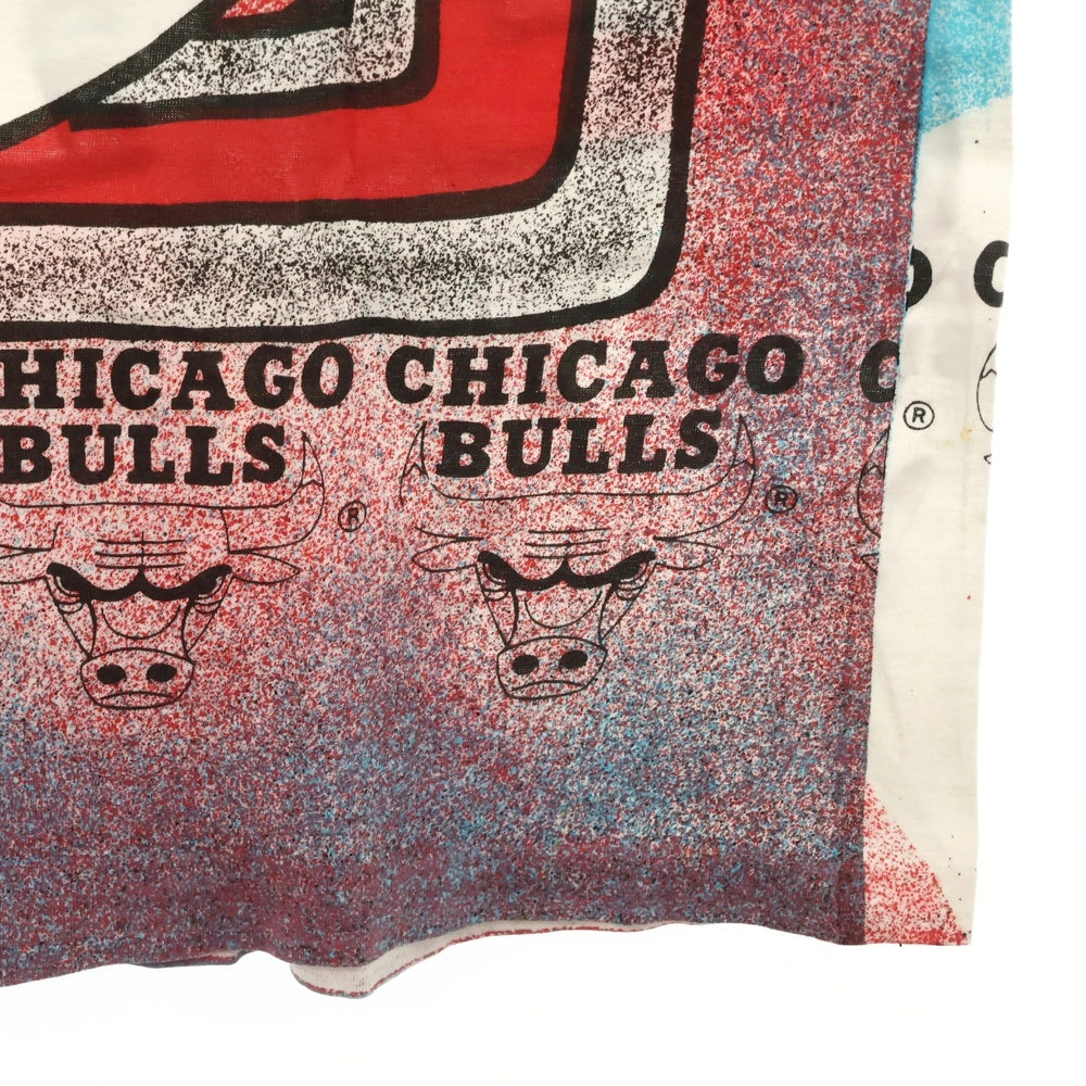 VINTAGE(ヴィンテージ) 90S VINTAGE T's CHICAGO BULLS ヴィンテージ シカゴブルズ 総柄 両面プリント 半袖Tシャツ カットソー オレンジ/レッド