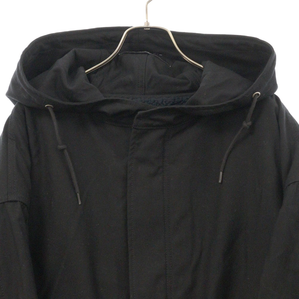 RAF SIMONS(ラフシモンズ) 19AW MID LENGTH PARKA ミッドレングス グラフィックプリント モッズコート ブラック 1159-343-7395