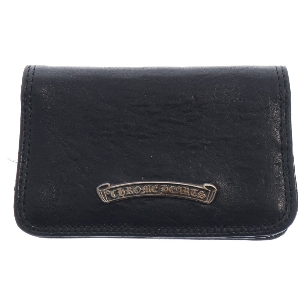 CHROME HEARTS(クロムハーツ) CARD CASE グロメット付きレザーカードケース ブラック