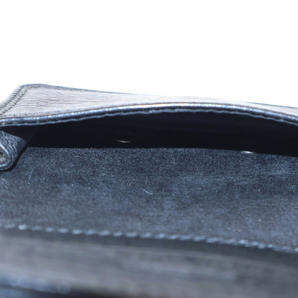 CHROME HEARTS(クロムハーツ) CARD CASE グロメット付きレザーカードケース ブラック