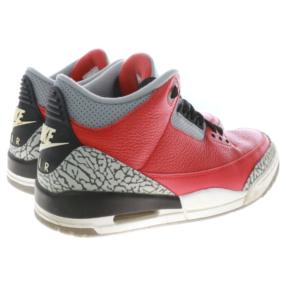 NIKE(ナイキ) AIR JORDAN 3 RETRO SE UNITE FIRE RED エアジョーダン3 ファイアレッド ミッドカットスニーカー レッド US8.5/26.5cm CK5692-600