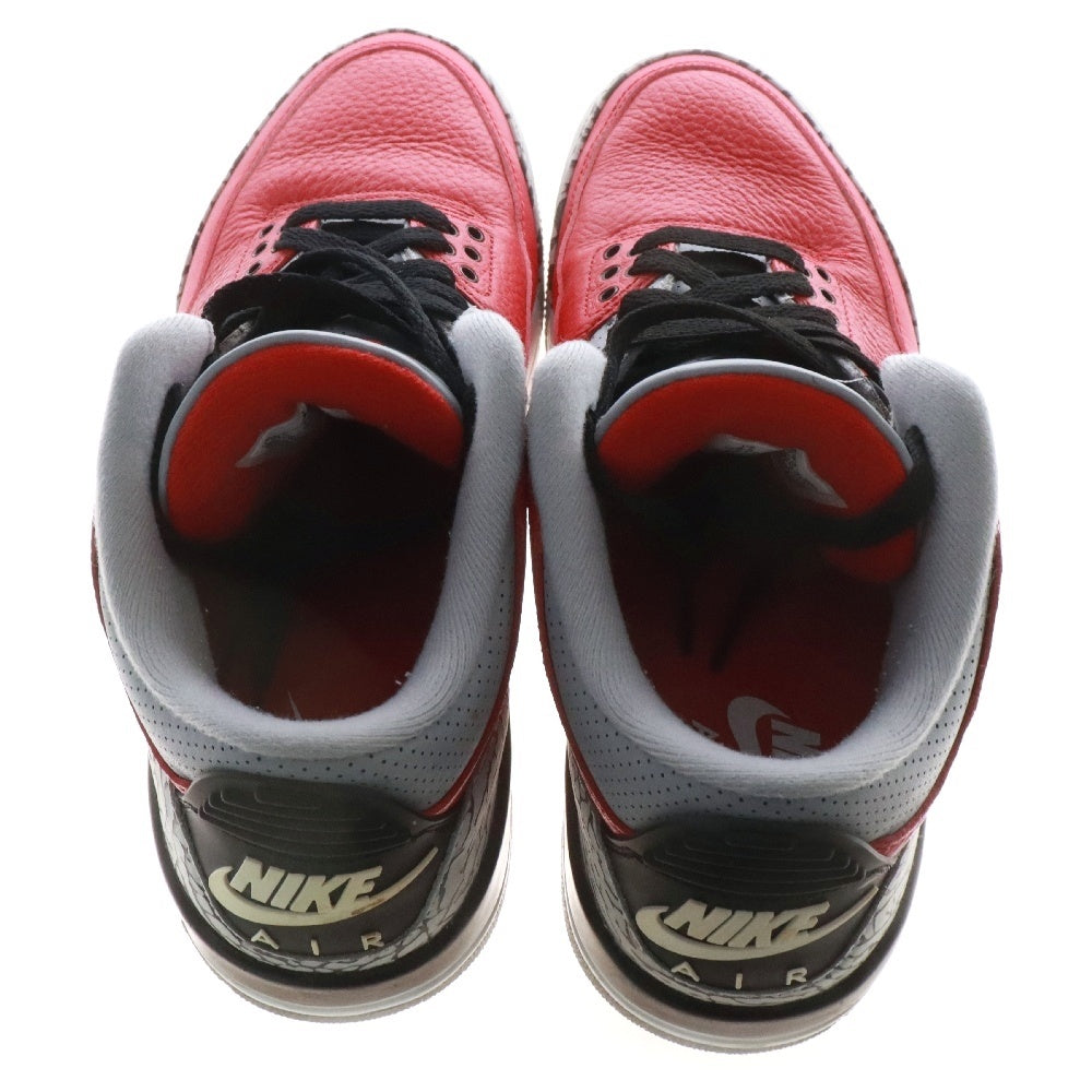 NIKE(ナイキ) AIR JORDAN 3 RETRO SE UNITE FIRE RED エアジョーダン3 ファイアレッド ミッドカットスニーカー レッド US8.5/26.5cm CK5692-600