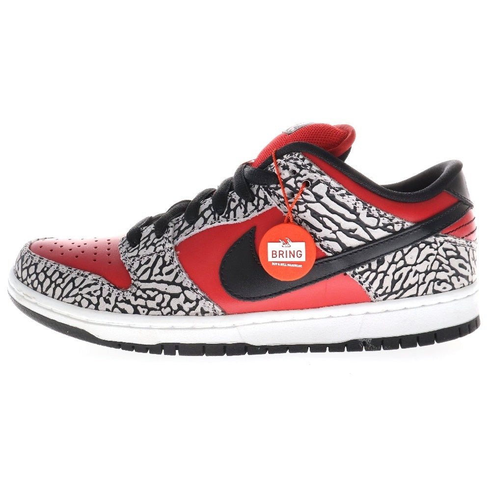 NIKE SB(ナイキエスビー) 12SS ×SUPREME DUNK LOW PREMIUM SB シュプリーム ダンク プレミアム ローカットスニーカー レッド US9/27.0cm 313170-600