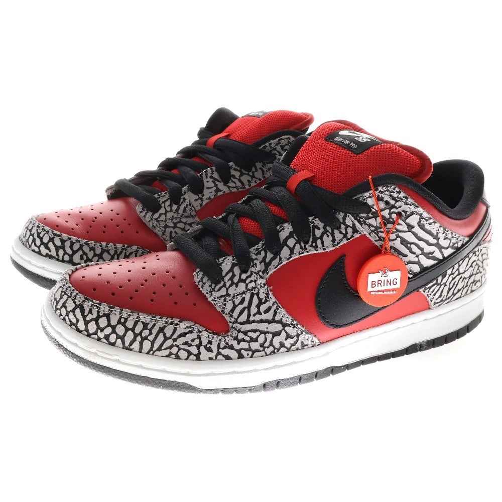 NIKE SB(ナイキエスビー) 12SS ×SUPREME DUNK LOW PREMIUM SB シュプリーム ダンク プレミアム ローカットスニーカー レッド US9/27.0cm 313170-600