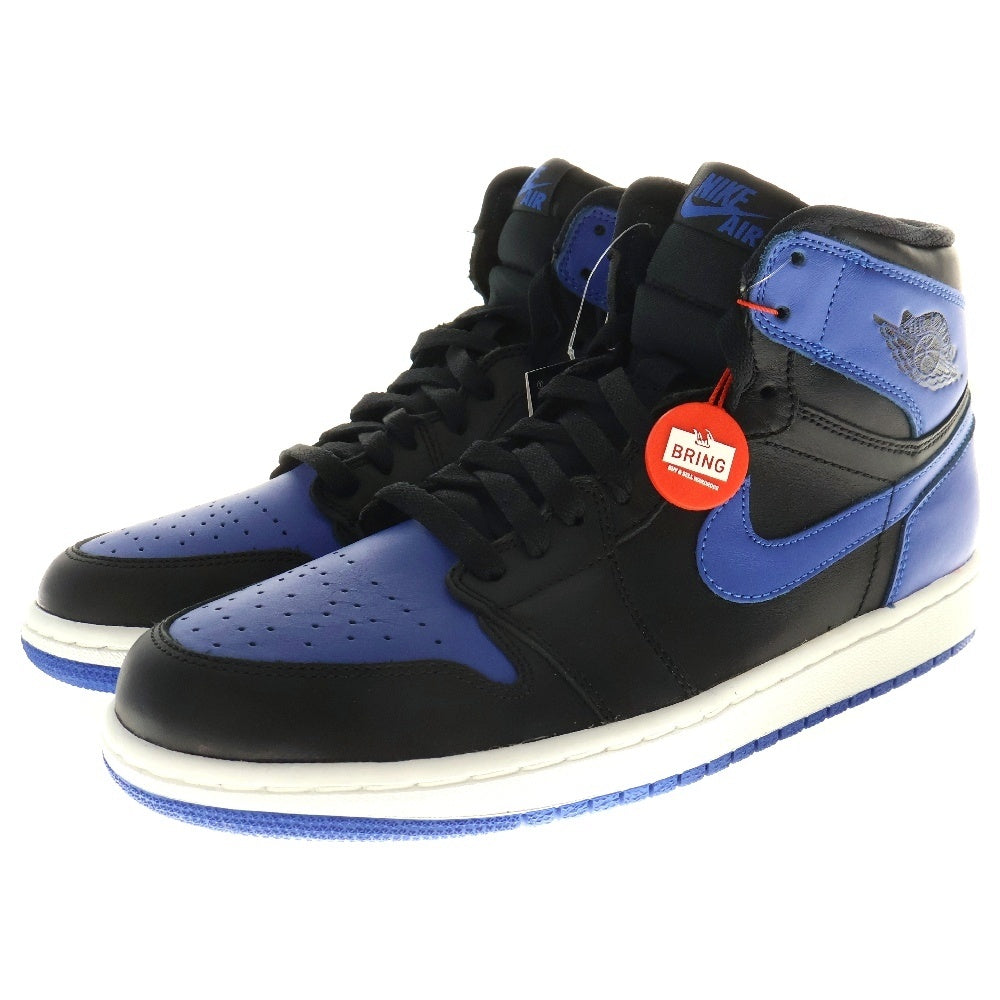NIKE(ナイキ) 【観賞用 2013年製】 AIR JORDAN 1 RETRO HIGH OG ROYAL エアジョーダン1 レトロ ロイヤル ハイカットスニーカー ブラック/ブルー US9/27.0cm 555088-085
