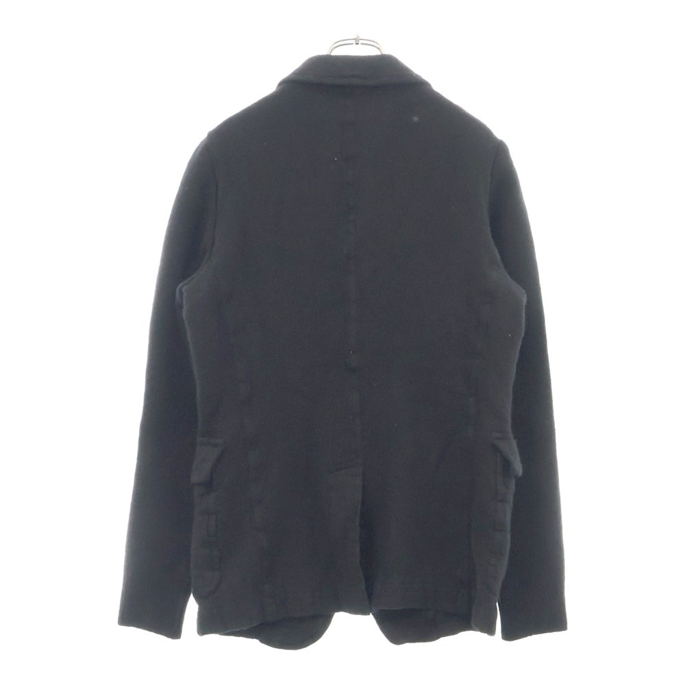 COMME des GARCONS SHIRT(コムデギャルソンシャツ) 24AW 縮絨加工 袖ニット シングルジャケット ブラック FN-J506
