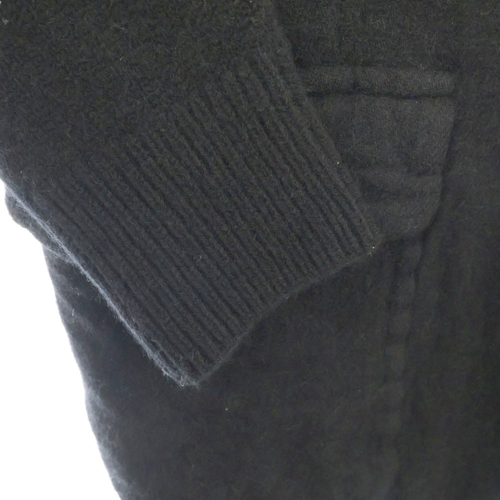 COMME des GARCONS SHIRT(コムデギャルソンシャツ) 24AW 縮絨加工 袖ニット シングルジャケット ブラック FN-J506