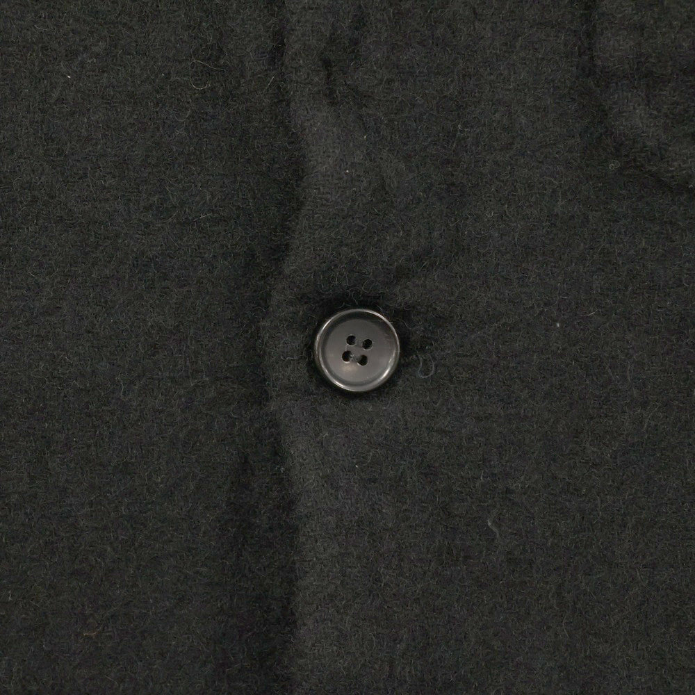 COMME des GARCONS SHIRT(コムデギャルソンシャツ) 24AW 縮絨加工 袖ニット シングルジャケット ブラック FN-J506