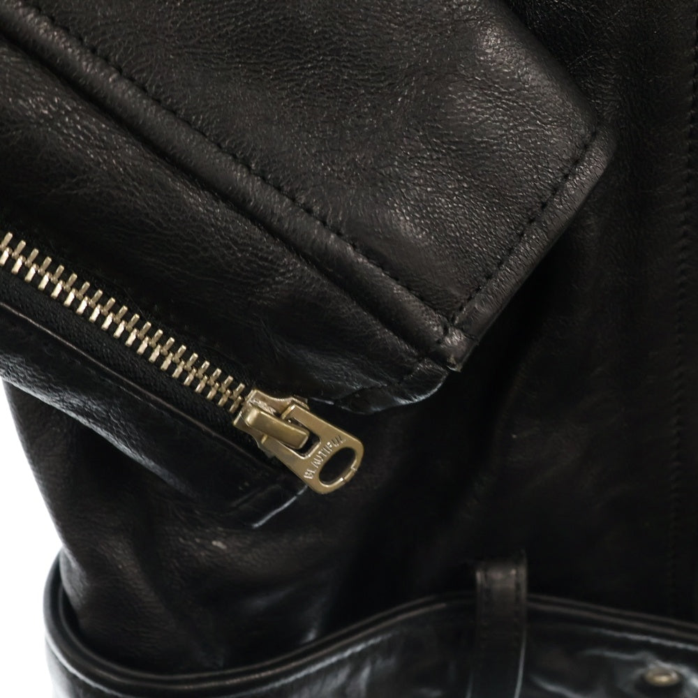 beautiful people(ビューティフルピープル) vintage leather riders jacket ヴィンテージレザー シープスキン ライダースジャケット キッズシリーズ ブラック キッズ 1000402411