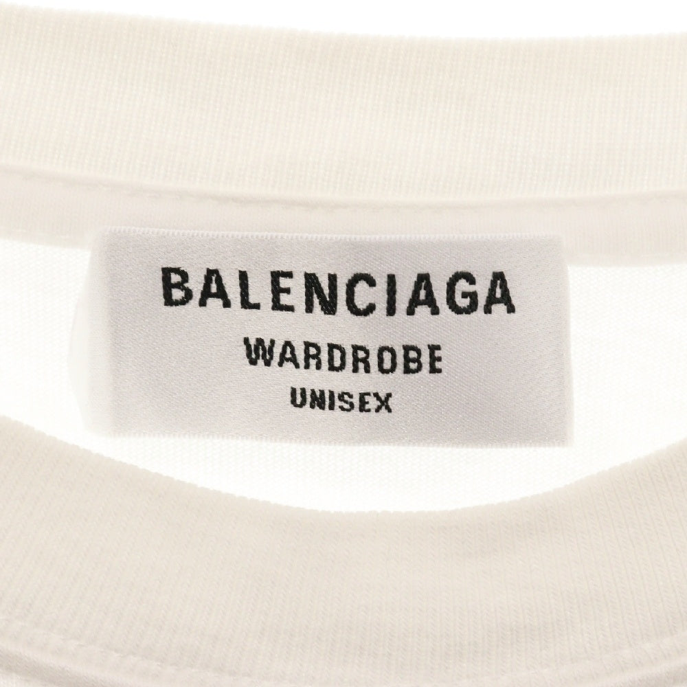 BALENCIAGA(バレンシアガ) 20SS NEW COPYRIGHT TEE フロントロゴプリント 半袖Tシャツ ホワイト レディース 612965 TIV54