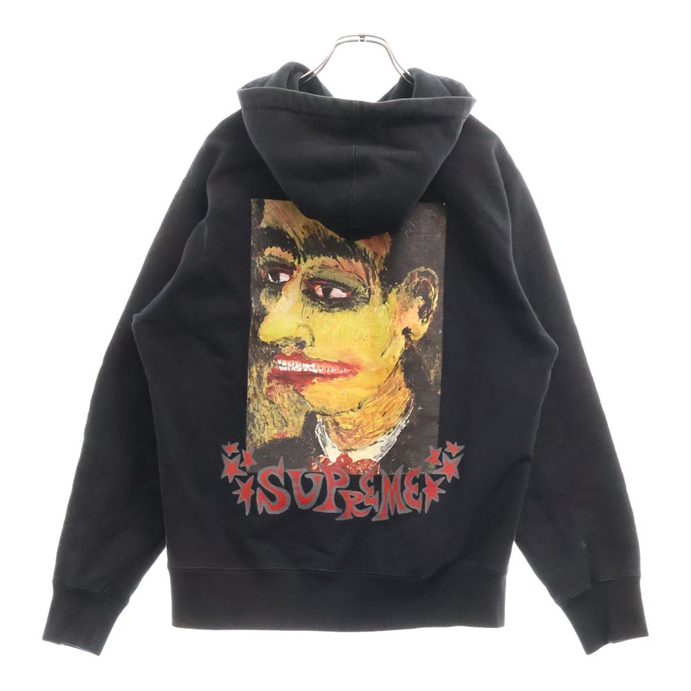 SUPREME(シュプリーム) 18AW Portrait Hooded Sweatshirt ポートレート スウェット プルオーバー パーカー ブラック