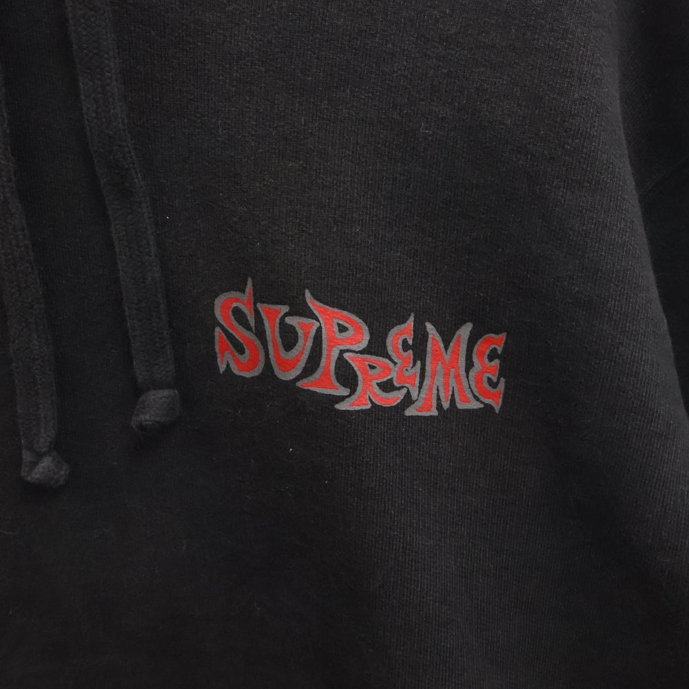 SUPREME(シュプリーム) 18AW Portrait Hooded Sweatshirt ポートレート スウェット プルオーバー パーカー ブラック