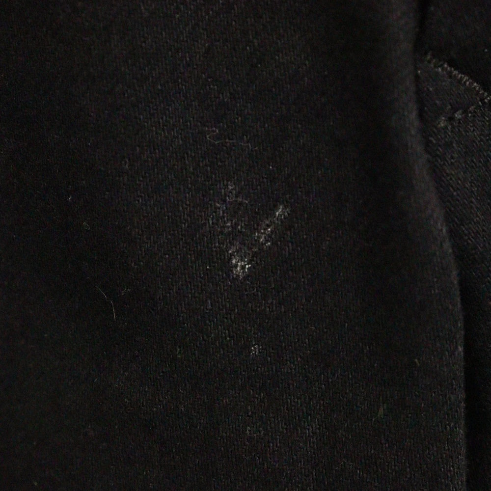 B Yohji Yamamoto(ビー ヨウジヤマモト) スタッズ装飾 ボンテージ ストレッチ テーパード デニムパンツ ブラック ND-P62-003