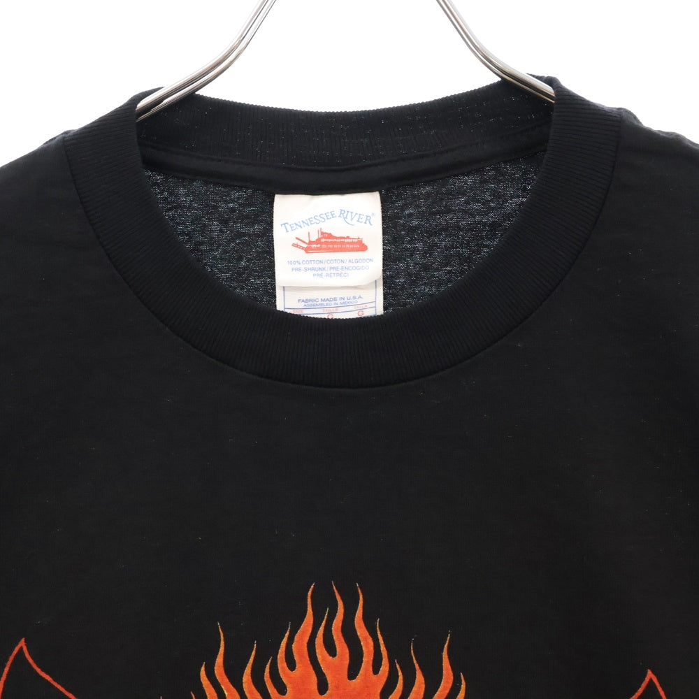 VINTAGE(ヴィンテージ) 90S VINTAGE METALLICA PUSHEAD REBEL ヴィンテージ メタリカ パスヘッド レベル スカル 両面プリント 半袖Tシャツ カットソー ブラック