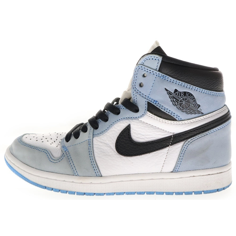 NIKE(ナイキ) AIR JORDAN 1 RETRO HIGH OG UNIVERCITY BLUE エアジョーダン ハイ ユニバーシティーブルー ハイカットスニーカー ブルー/ホワイト US8/26cm 555088-134