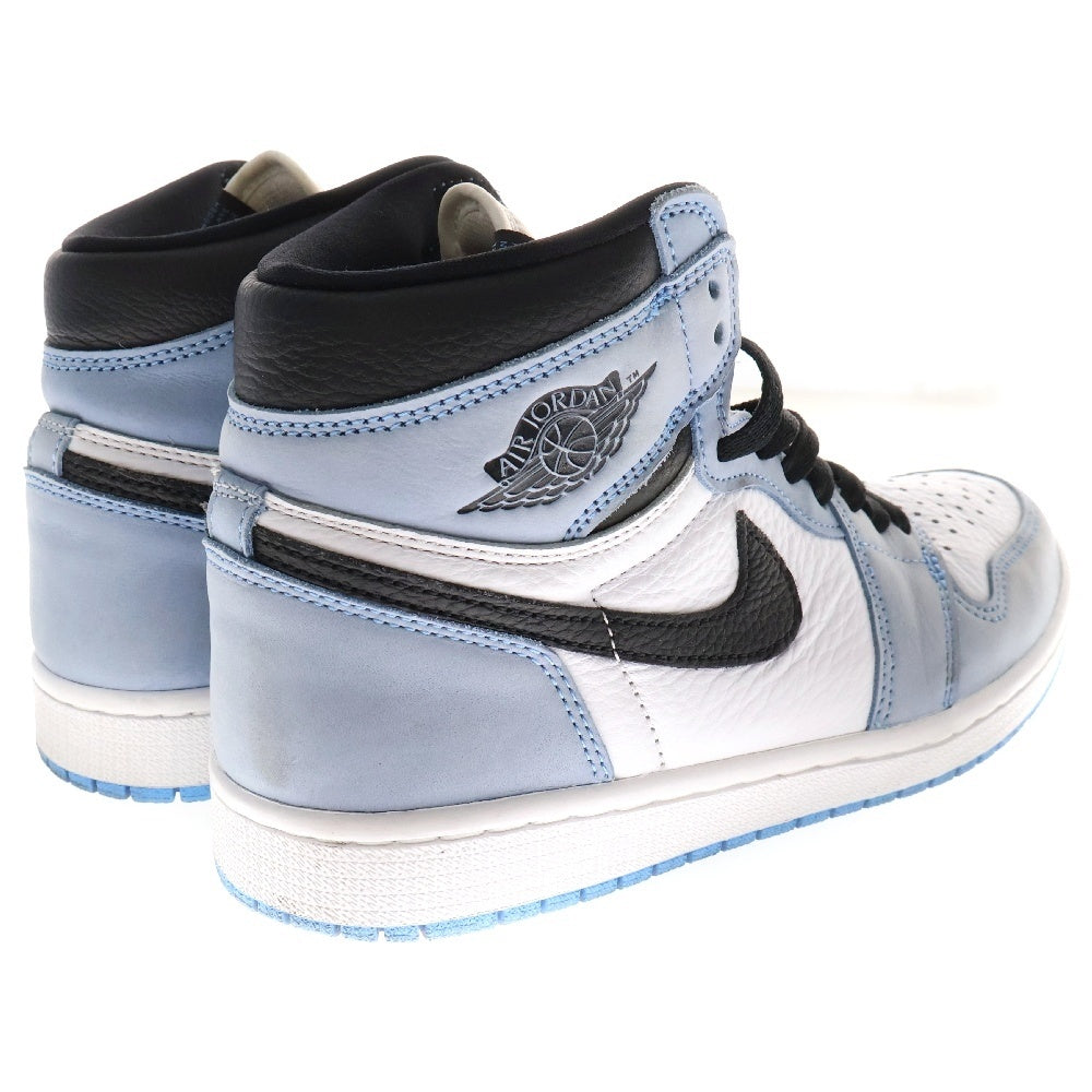 NIKE(ナイキ) AIR JORDAN 1 RETRO HIGH OG UNIVERCITY BLUE エアジョーダン ハイ ユニバーシティーブルー ハイカットスニーカー ブルー/ホワイト US8/26cm 555088-134