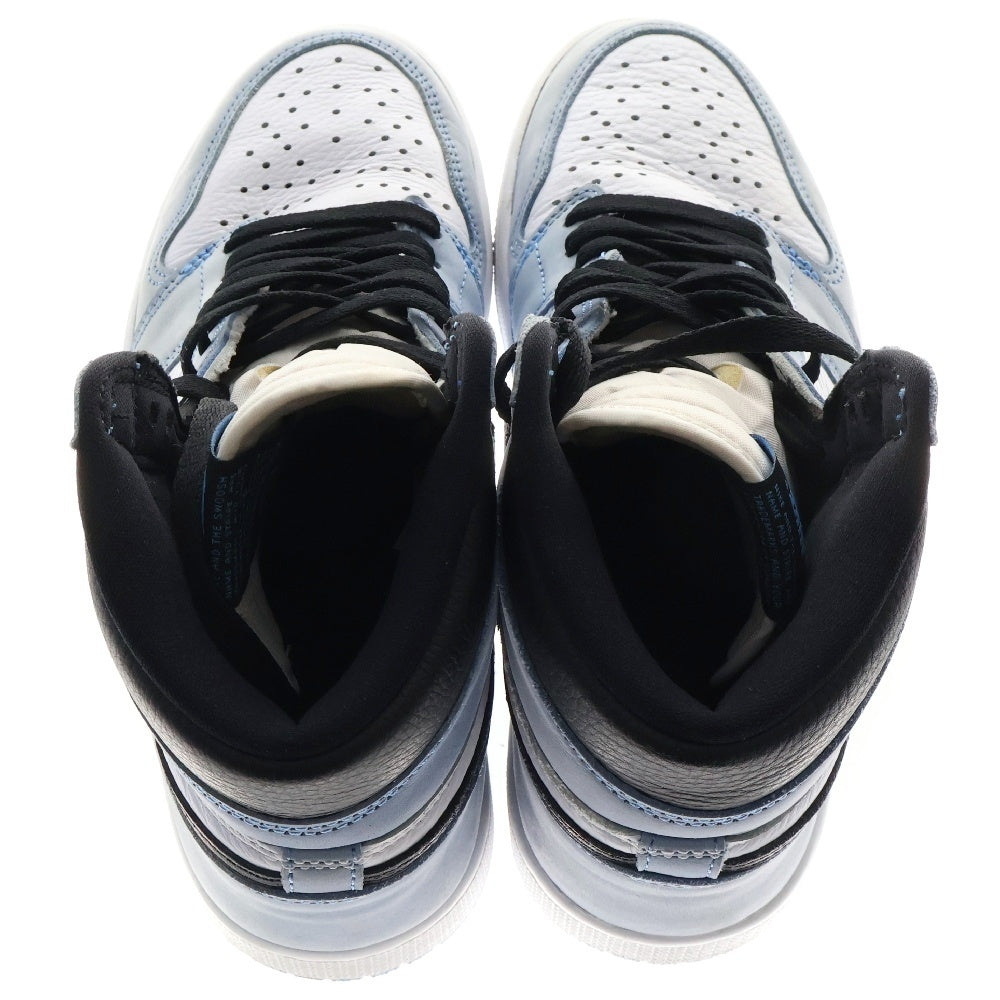 NIKE(ナイキ) AIR JORDAN 1 RETRO HIGH OG UNIVERCITY BLUE エアジョーダン ハイ ユニバーシティーブルー ハイカットスニーカー ブルー/ホワイト US8/26cm 555088-134