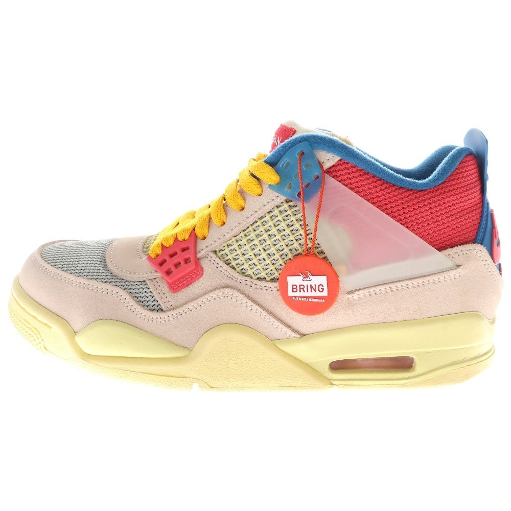 NIKE(ナイキ) ×UNION AIR JORDAN 4 GUAVA ICE ユニオン エアジョーダン4 グァバアイス ハイカットスニーカー マルチ US8.5/26.5cm DC9533-800