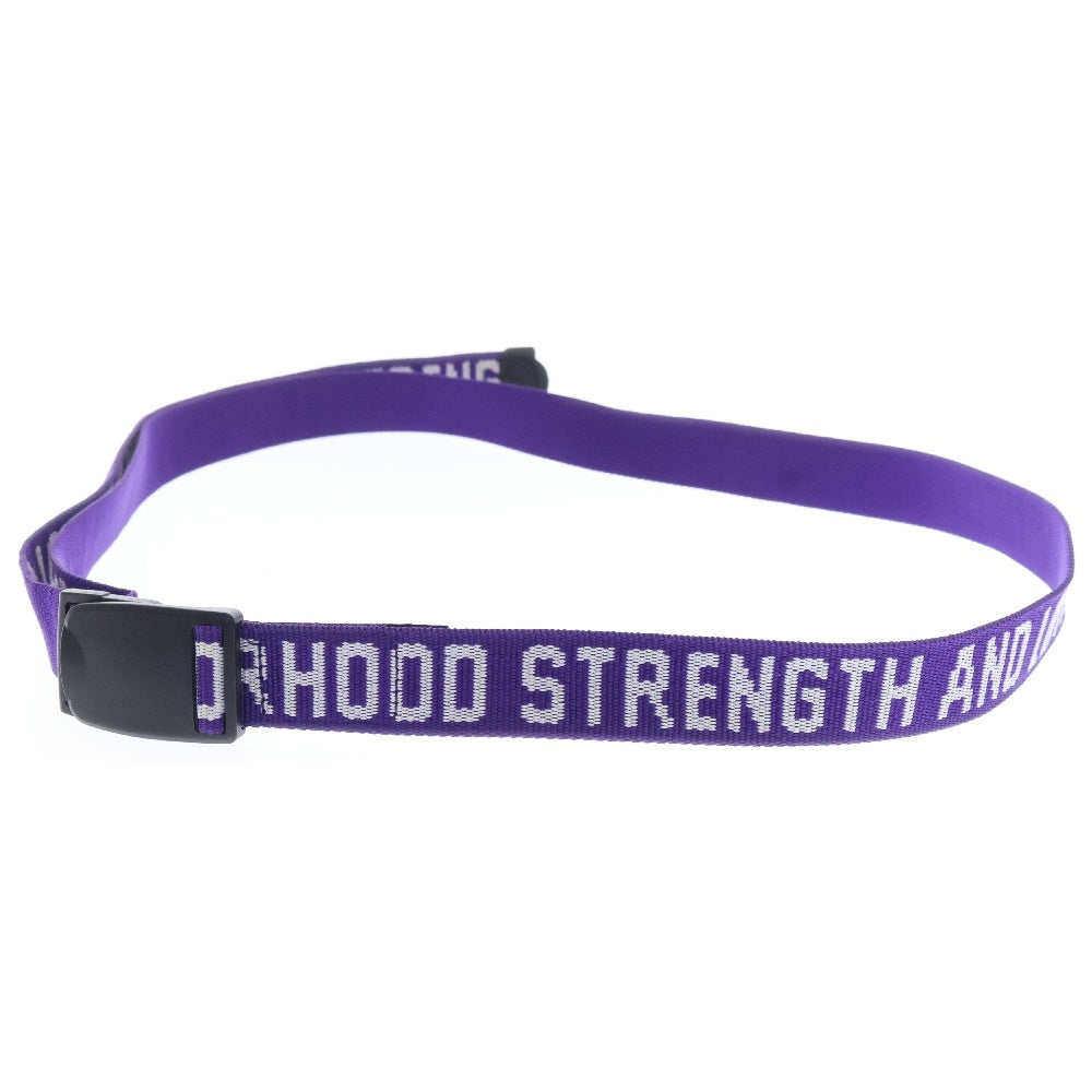 NEIGHBORHOOD(ネイバーフッド) 19SS S&L/P-BELT キャンバス ロゴベルト パープル 191MYNH-AC06