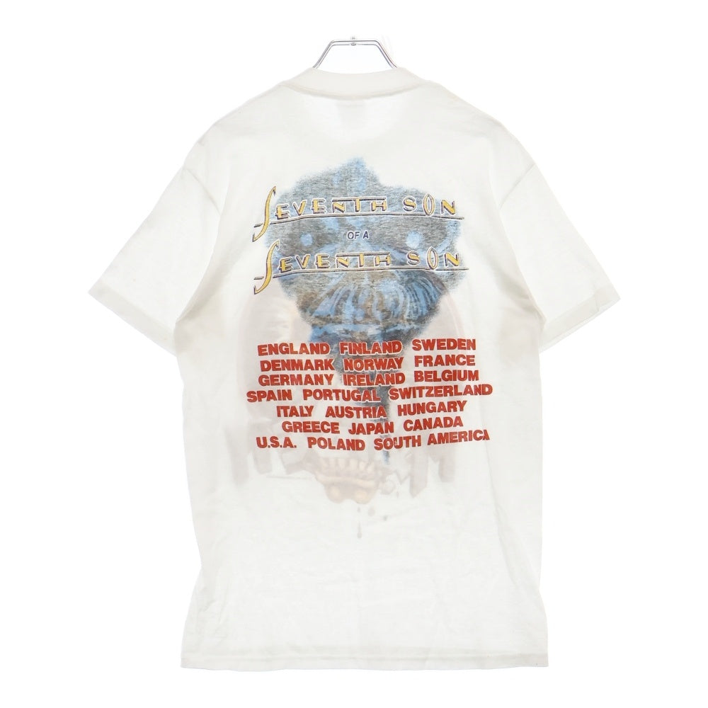 VINTAGE(ヴィンテージ) 80S IRON MAIDEN WORLD TOUR TEE アイアン メイデン ワールド ツアー 両面プリント 半袖Tシャツ カットソー ホワイト