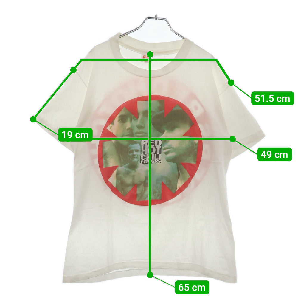 VINTAGE(ヴィンテージ) 90S RED HOT CHILI PEPPERS BLOOD SUGER SEX MAGIK レットホットチリペパーズ 両面プリント 半袖 Tシャツ カットソー ホワイト
