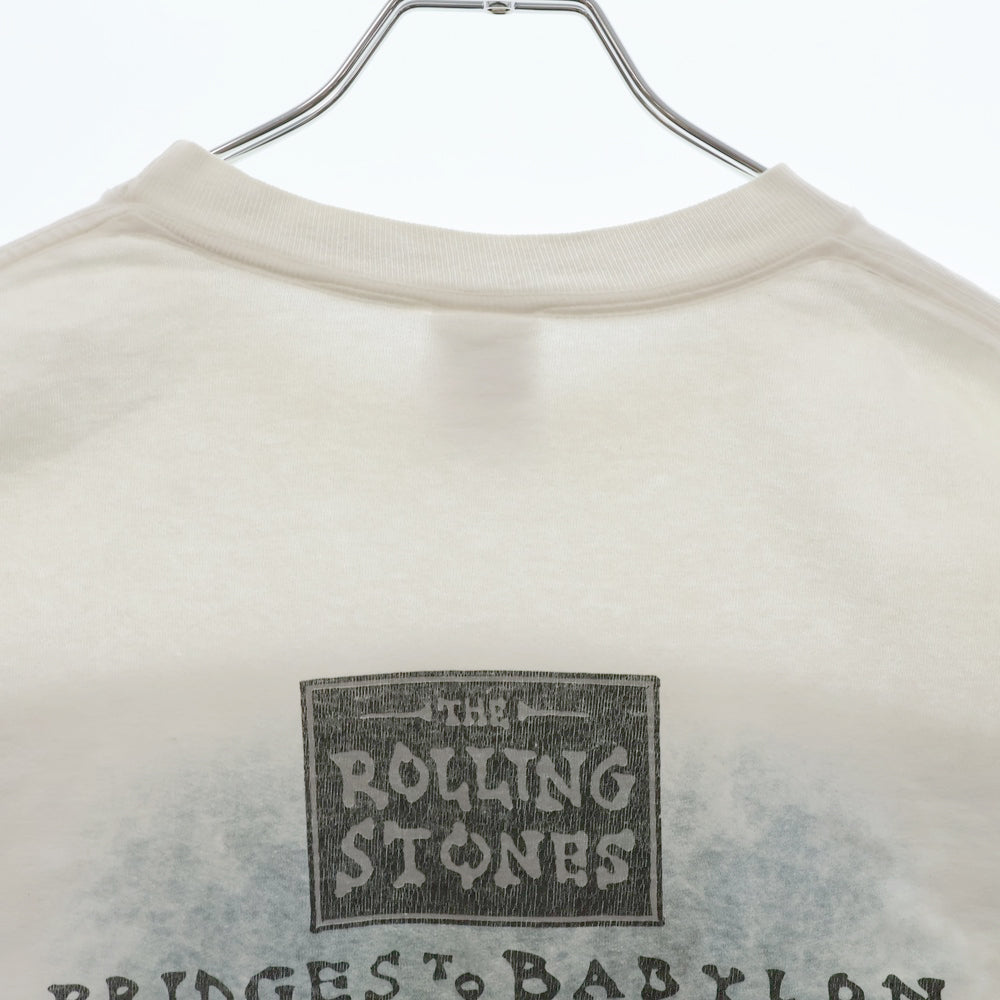 VINTAGE(ヴィンテージ) 90s THE STONES BRIDGES TO BABYLON TEE ANVIL ヴィンテージ ローリングストーンズ ライオンプリント クルーネック半袖Tシャツ ホワイト
