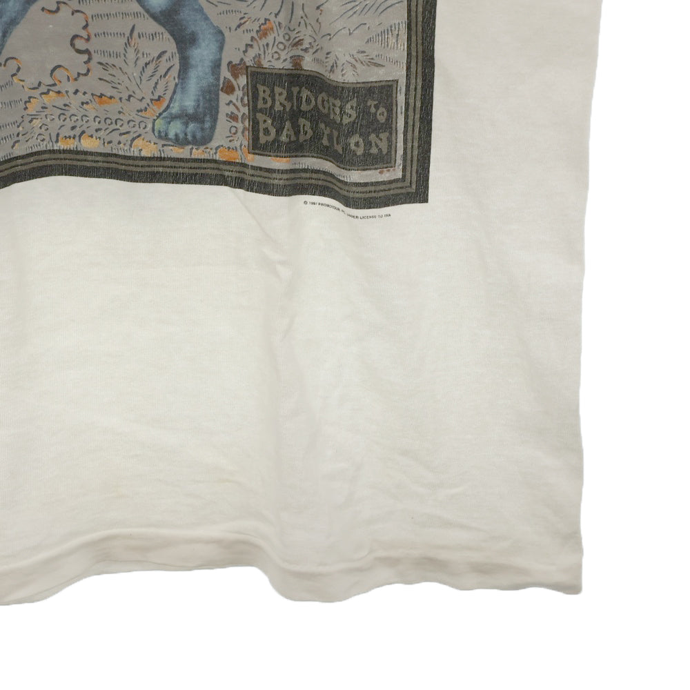 VINTAGE(ヴィンテージ) 90s THE STONES BRIDGES TO BABYLON TEE ANVIL ヴィンテージ ローリングストーンズ ライオンプリント クルーネック半袖Tシャツ ホワイト