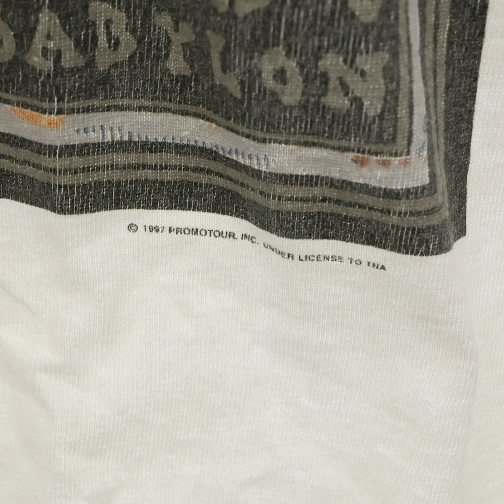 VINTAGE(ヴィンテージ) 90s THE STONES BRIDGES TO BABYLON TEE ANVIL ヴィンテージ ローリングストーンズ ライオンプリント クルーネック半袖Tシャツ ホワイト
