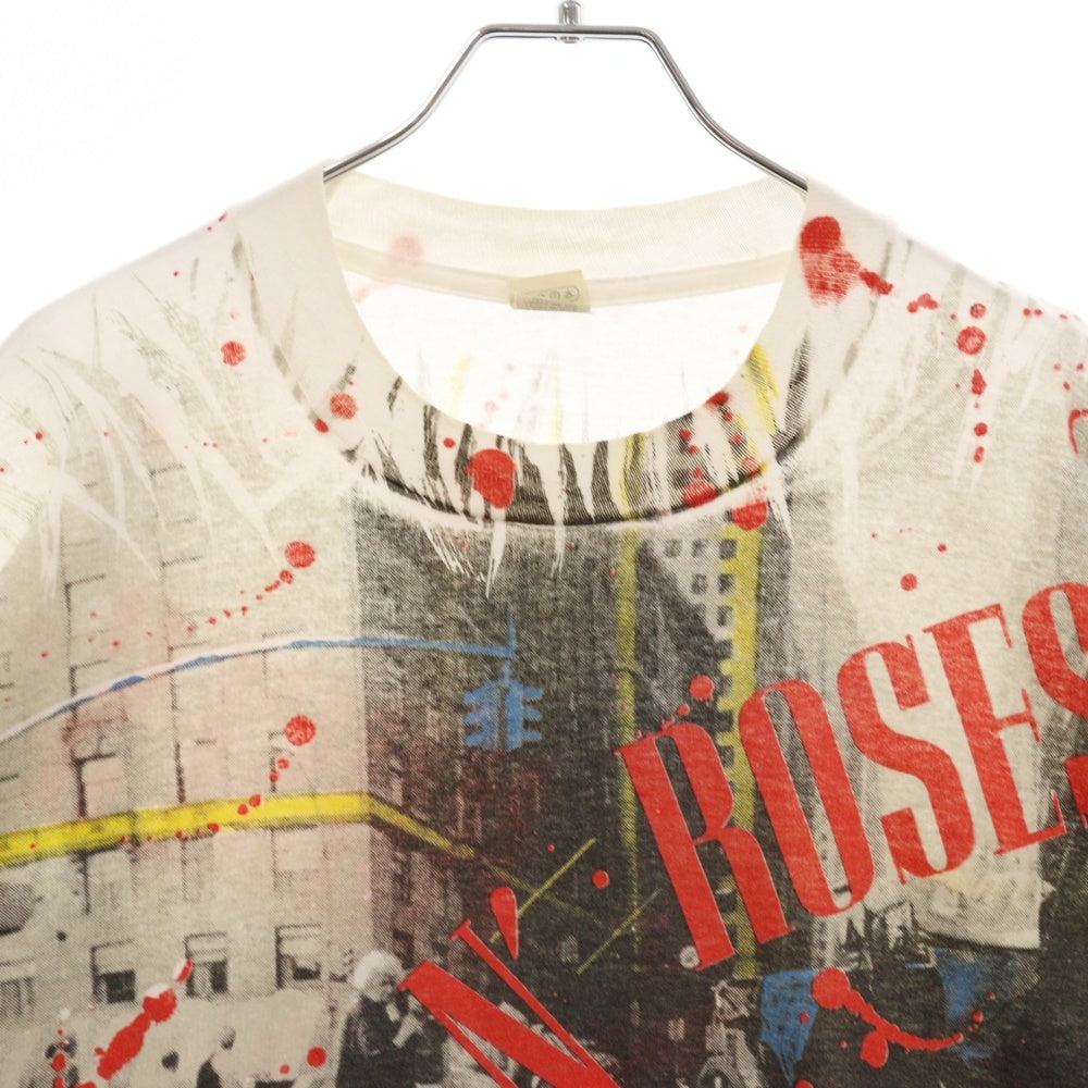 VINTAGE(ヴィンテージ) 90s GUNS N' ROSES DEAD HORSE Tee ガンズアンドローゼズ デッドホース 総柄 半袖Tシャツ カットソー ホワイト