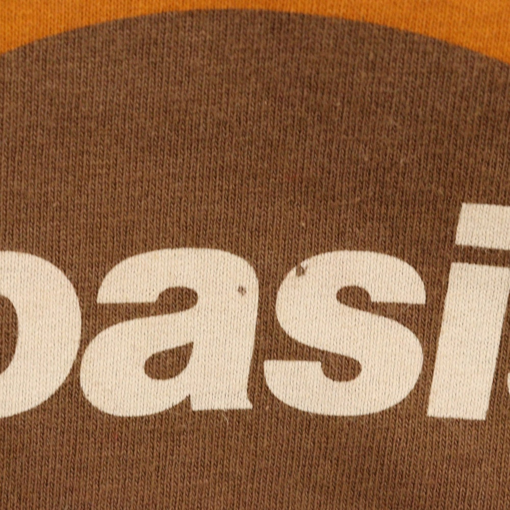 VINTAGE(ヴィンテージ) 90s OASIS D'YOU KNOW WHAT I MEAN オアシス プリント 半袖Tシャツ カットソー ブラウン