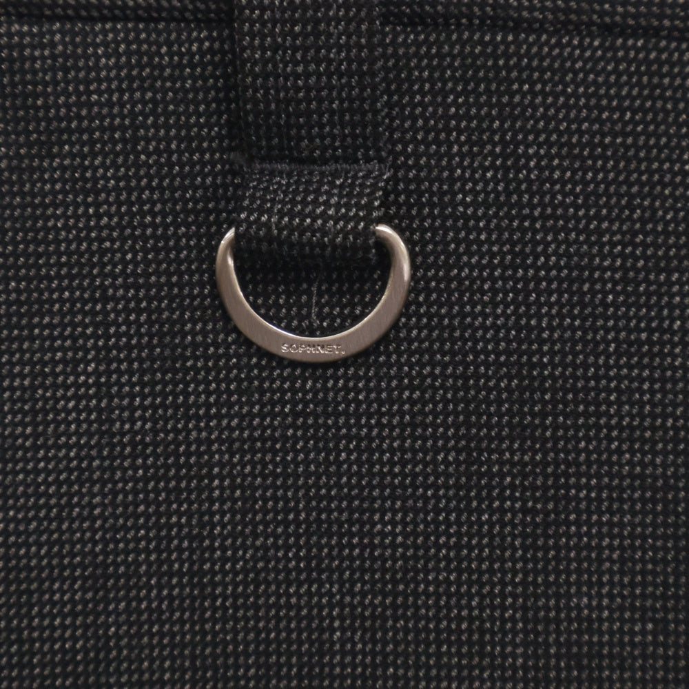 SOPHNET.(ソフネット) 23AW MONALUCE WAIST SHIRRING SLIM FIT SLACKS モナルーチェ ウエスト シャーリング ストレッチ テーパード スラックスパンツ グレー SOPH-232032