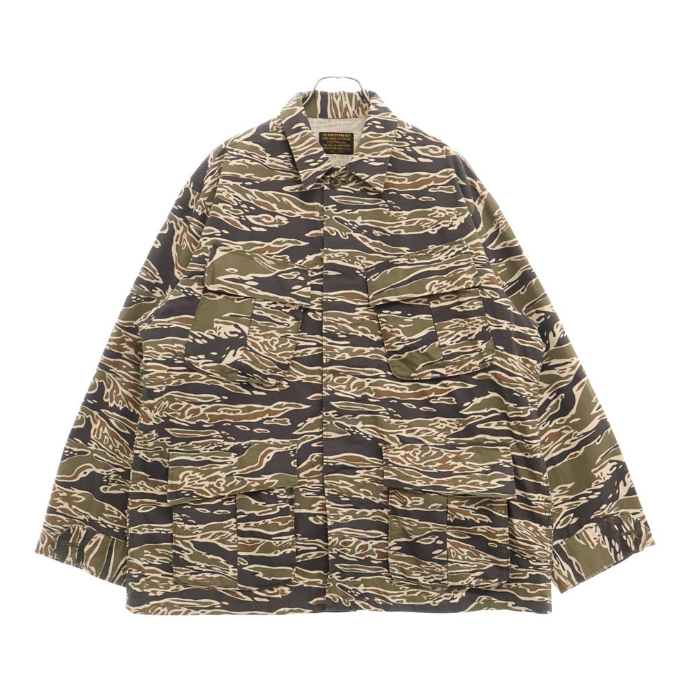 WACKO MARIA(ワコマリア) 25SS TIGER CAMO FATIGUE JACKET( TYPE-2 ) タイガーカモ 迷彩総柄 バックロゴプリント ファティーグ ジャケット カーキ 25SS-WMO-ML08