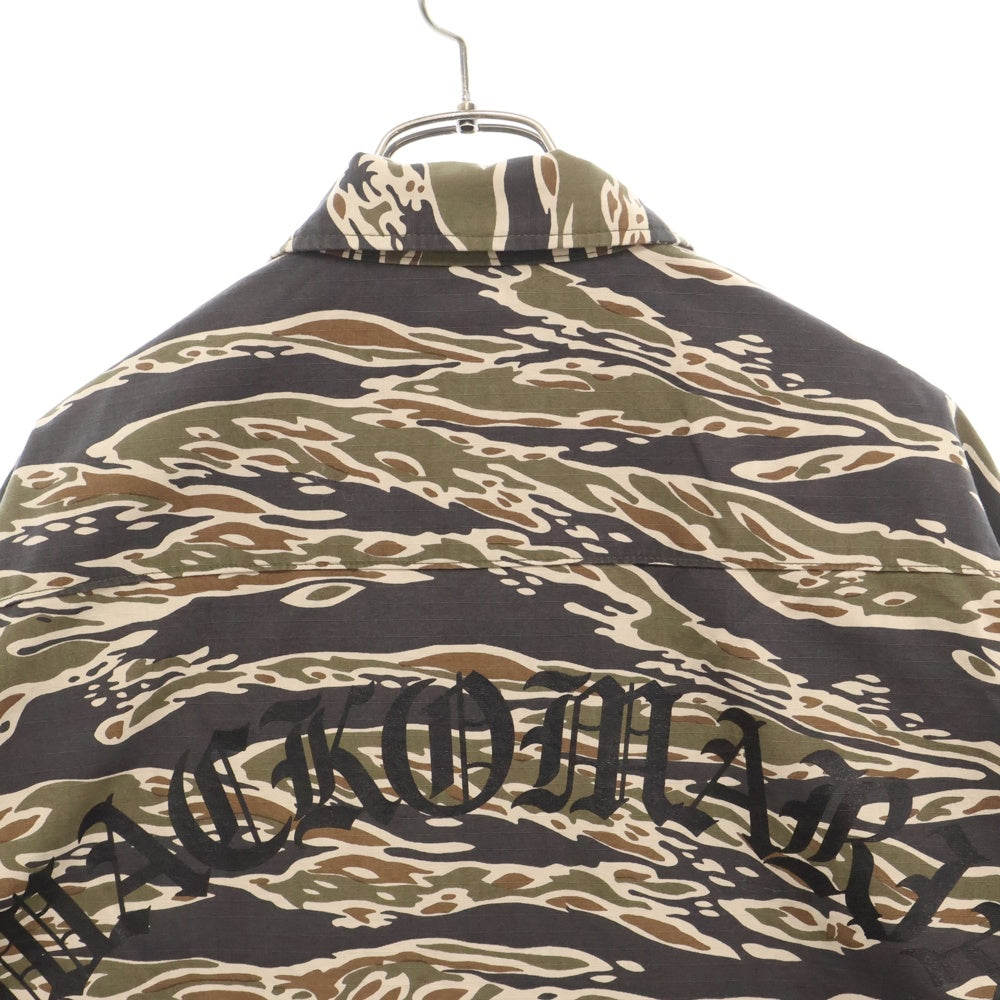 WACKO MARIA(ワコマリア) 25SS TIGER CAMO FATIGUE JACKET( TYPE-2 ) タイガーカモ 迷彩総柄 バックロゴプリント ファティーグ ジャケット カーキ 25SS-WMO-ML08
