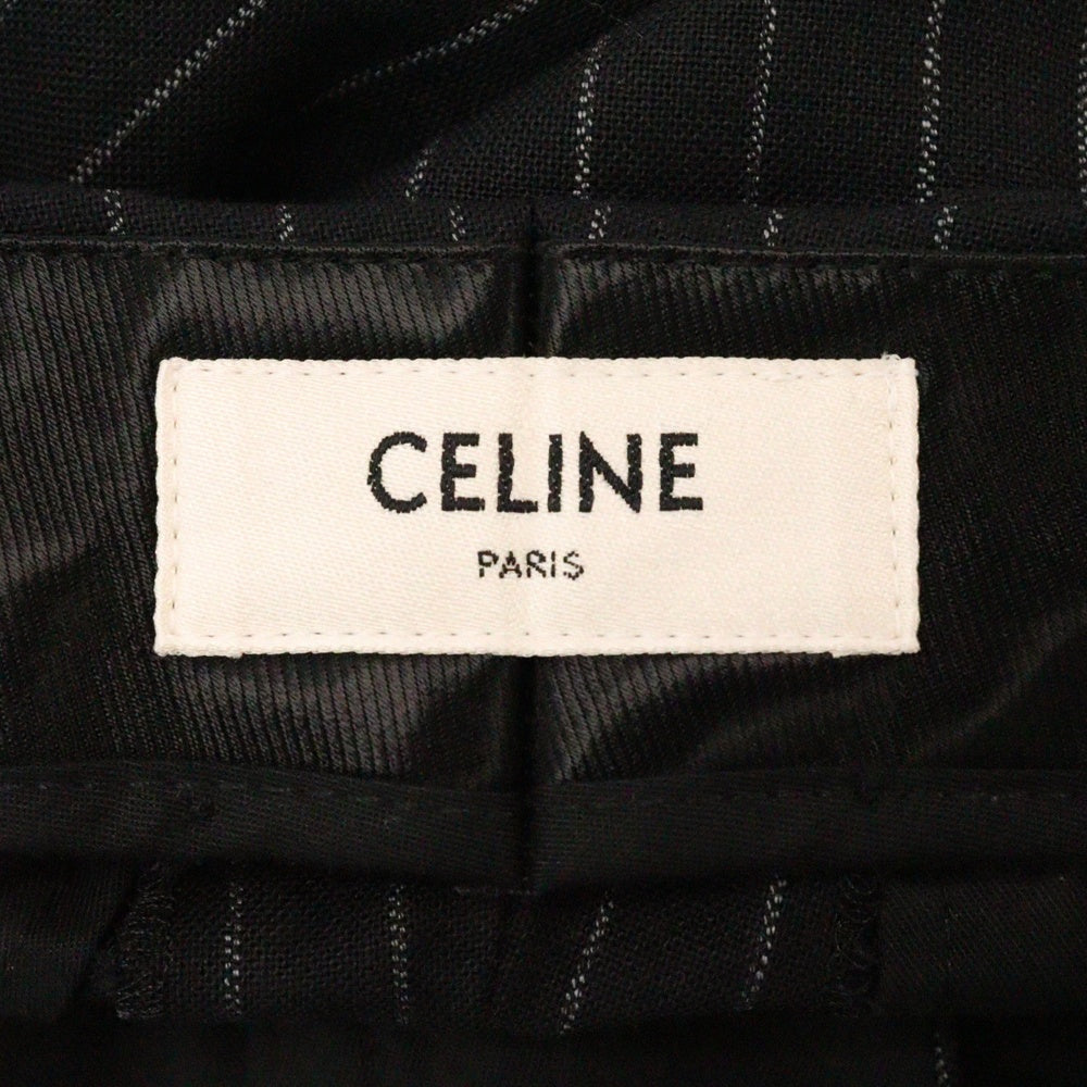CELINE(セリーヌ) 21SS ワイドストライプスケーターパンツ ブラック