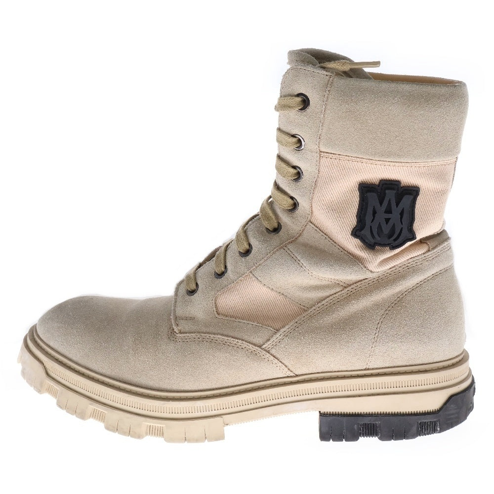 AMIRI(アミリ) MILITARY COMBAT BOOTS ミリタリー コンバット ロングブーツ レースアップ ベージュ PF22MFB003