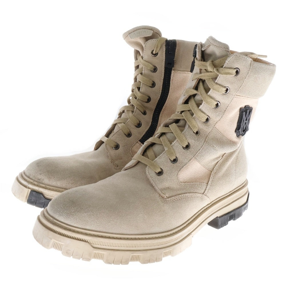 AMIRI(アミリ) MILITARY COMBAT BOOTS ミリタリー コンバット ロングブーツ レースアップ ベージュ PF22MFB003