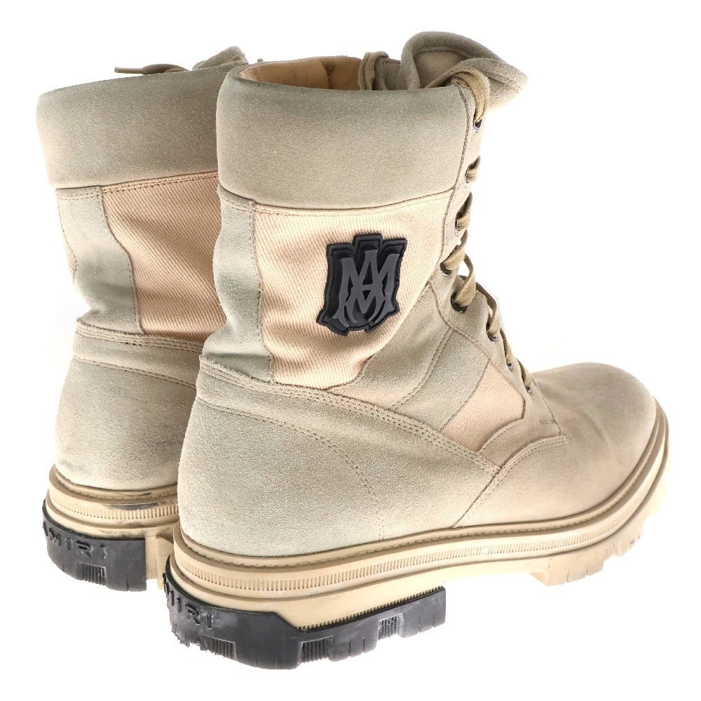 AMIRI(アミリ) MILITARY COMBAT BOOTS ミリタリー コンバット ロングブーツ レースアップ ベージュ PF22MFB003